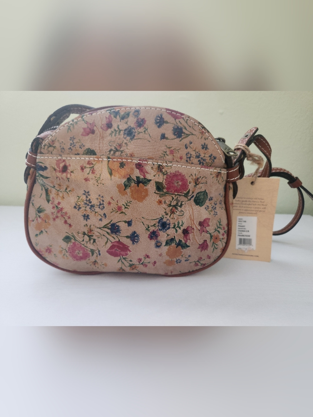 NWT Patricia Nash Leather Crossbody Purse - Prairie Rose - New In Bag + Wallet - Picture 3 of 14